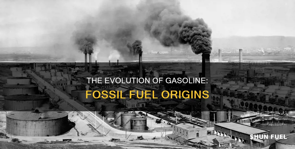 is gasoline made from fossil fuels