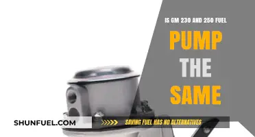 GM 230 vs. 250 Fuel Pump: Are They Interchangeable?