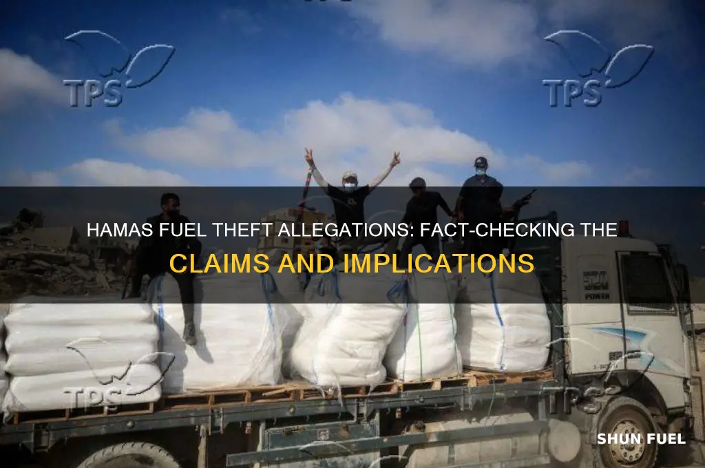 is hamas stealing fuel