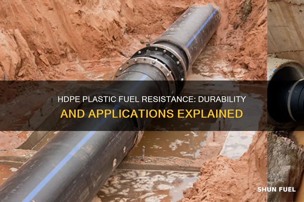 is hdpe plastic fuel resistance