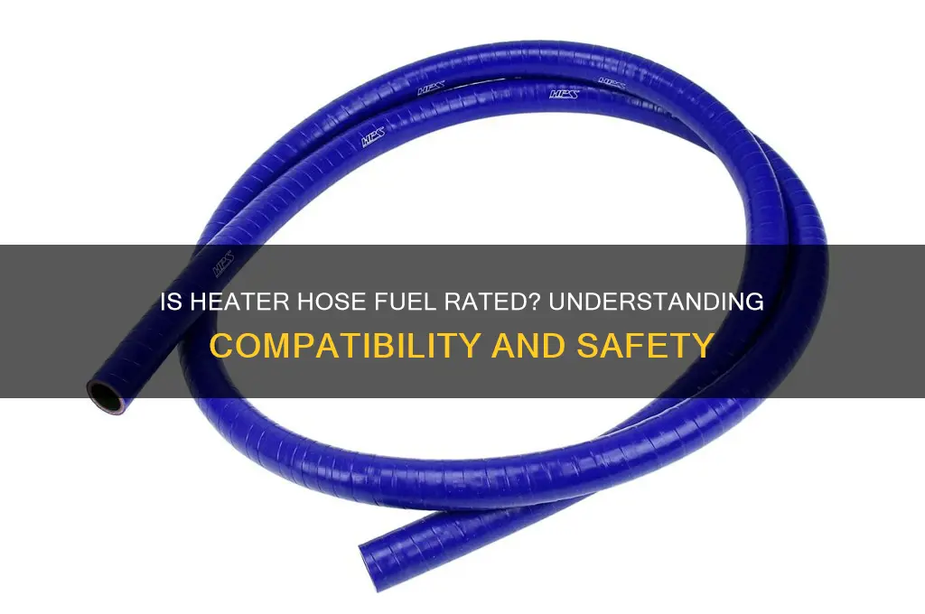 is heater hose fuel rated