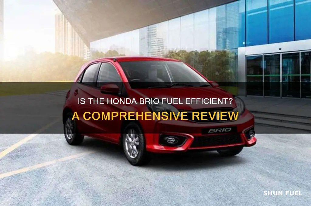 is honda brio fuel efficient