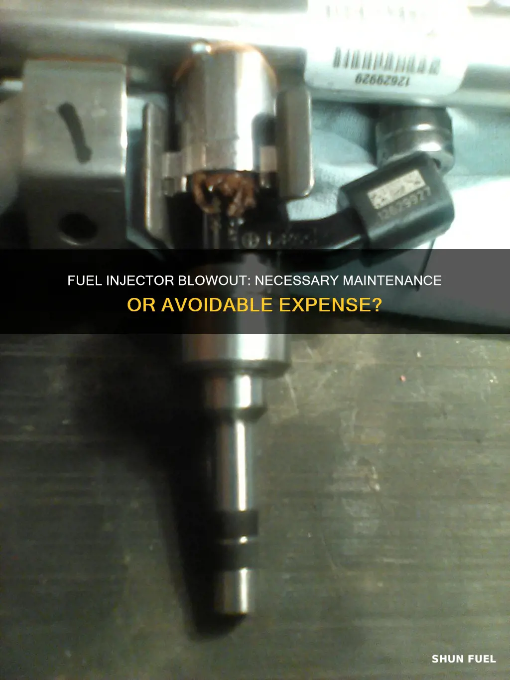 is it a necessity of fuel injector blowout