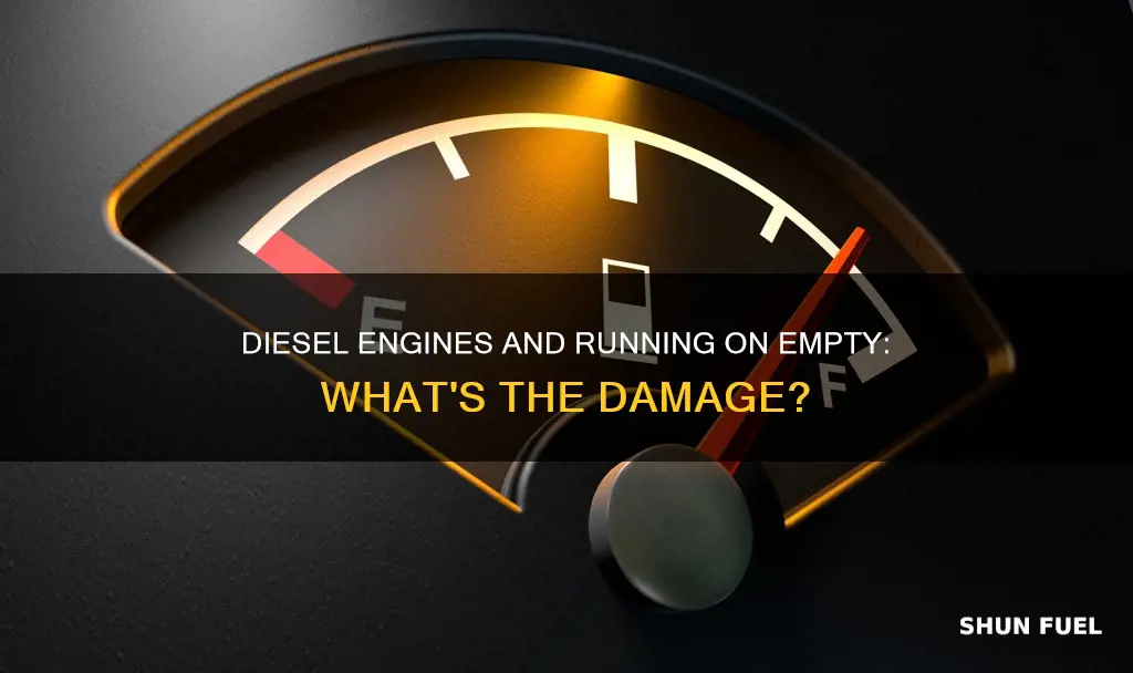 is it bad if a diesel runs out of fuel