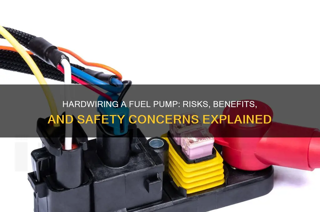 is it bad to hardwire fuel pump on