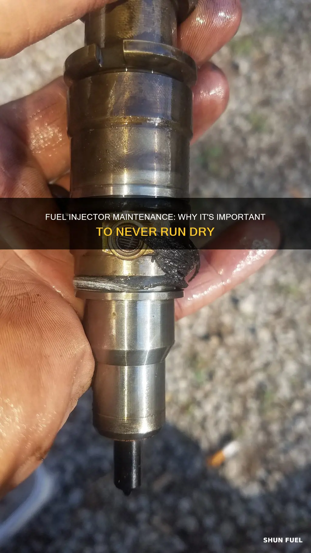 is it bad to let auto fuel injectors go dry
