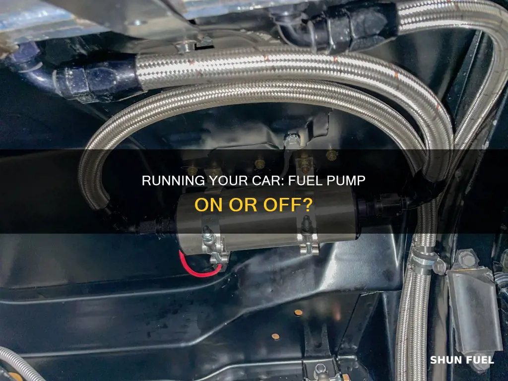 is it bad to run car while fuel pump running