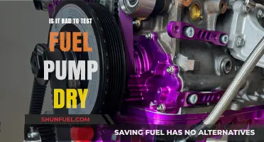 Testing Fuel Pump Dry: Risks, Consequences, and Best Practices Explained