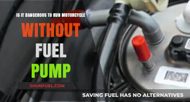 Running a Motorcycle Without a Fuel Pump: Risks and Consequences