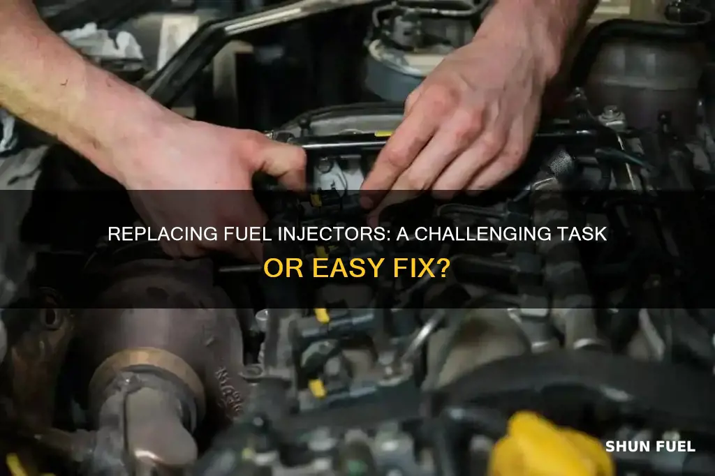 is it difficult to replace fuel injectors