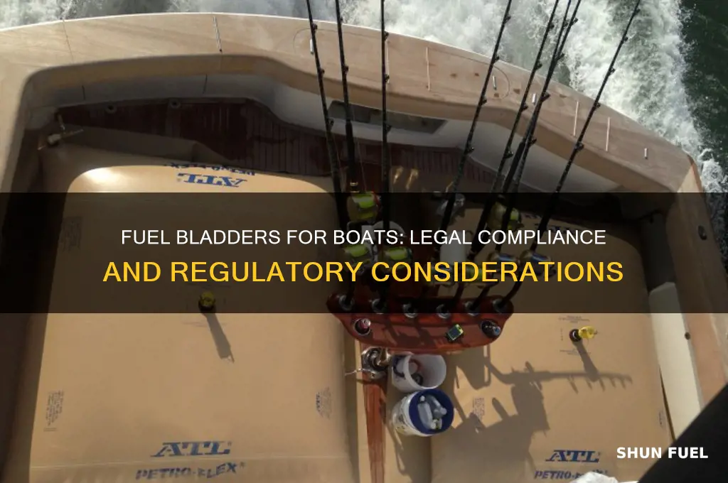 is it in regulation to use fuel bladders for boats