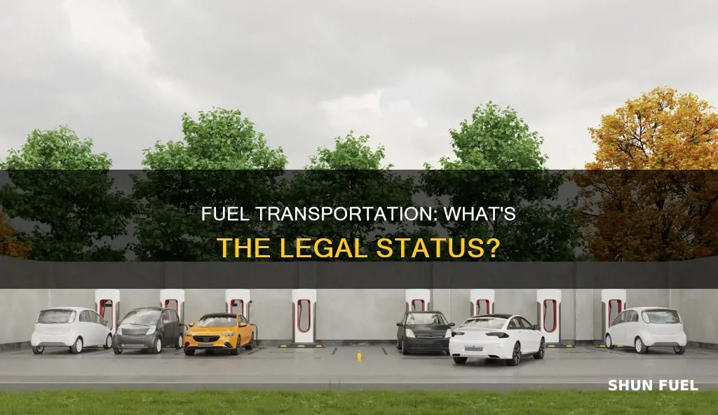 is it legal to carry fuel in your car