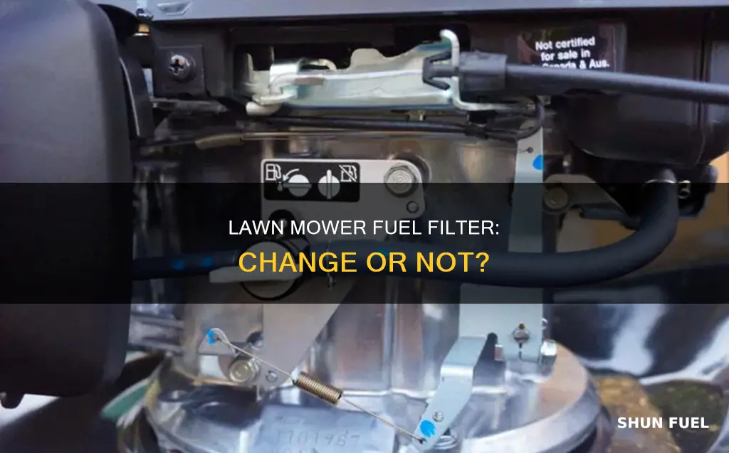 is it ok or fuel filter on lawn mower