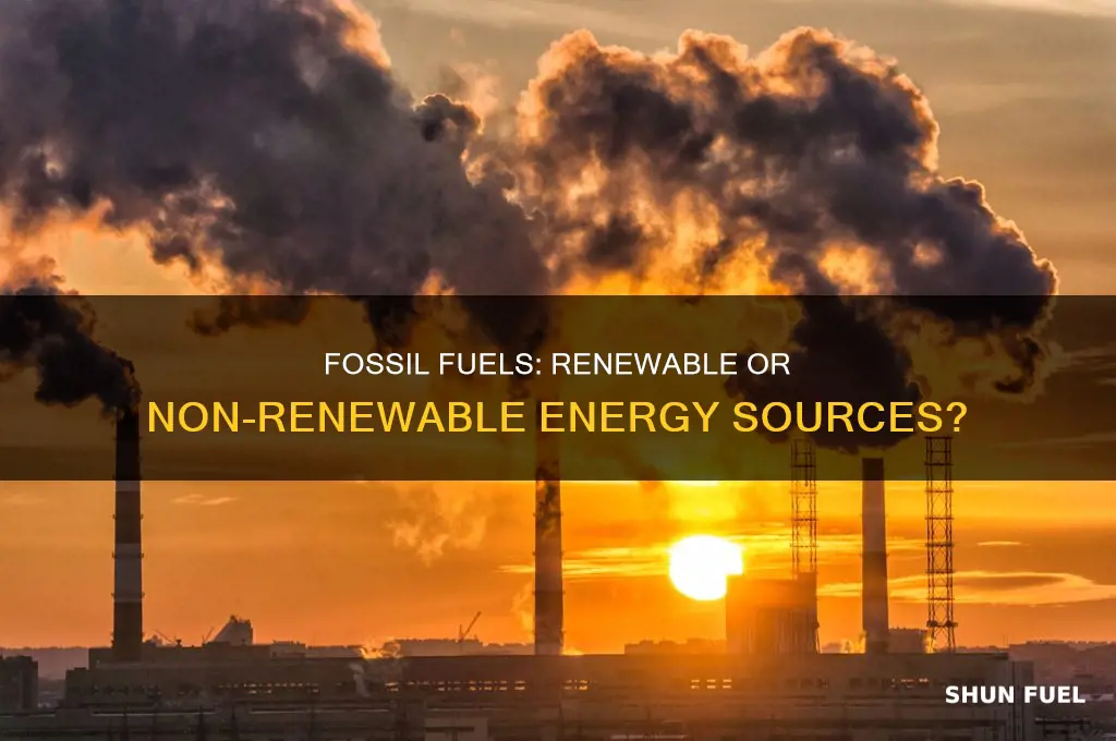 is it renewable or nonrenewable fossil fuels