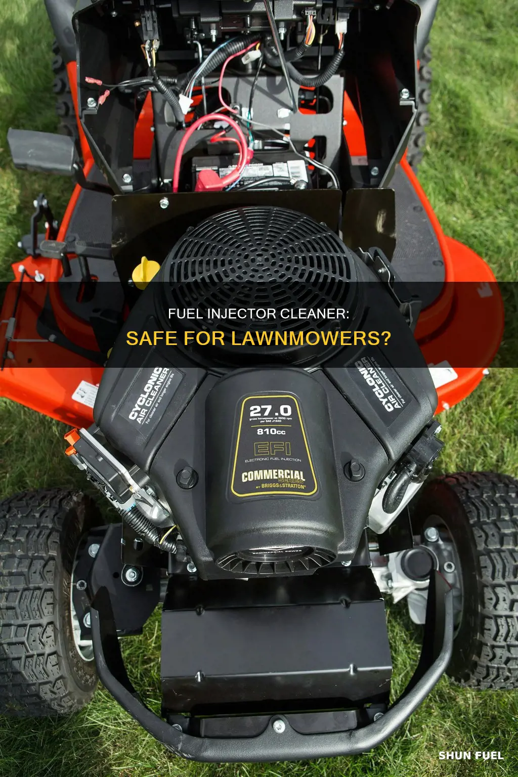 is it safe to put fuel injector cleaner in lawnmower
