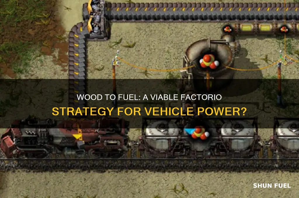 is it worth creating vehicle fuel using wood in factorio