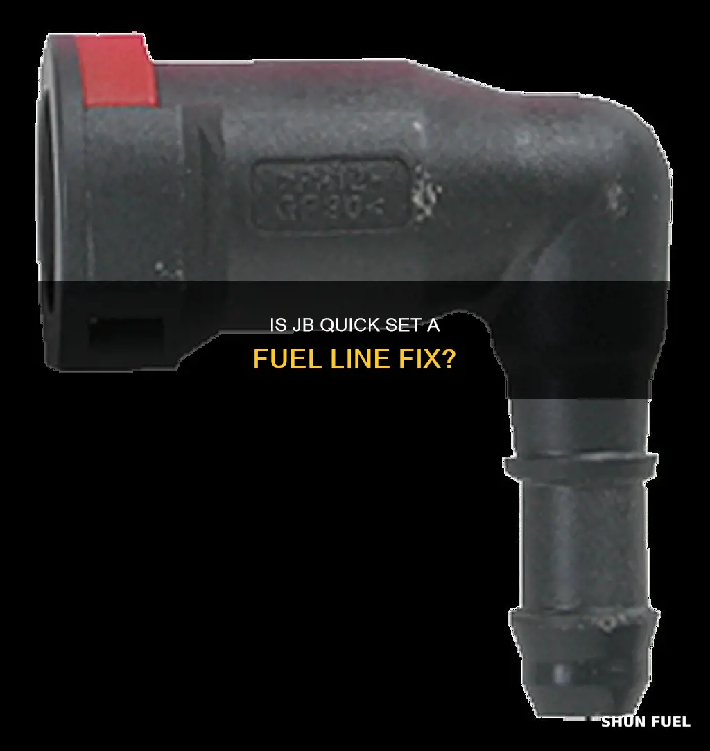 is jb quick set good for fuel lines