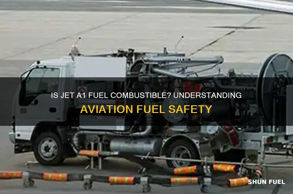 is jet a1 fuel combustible