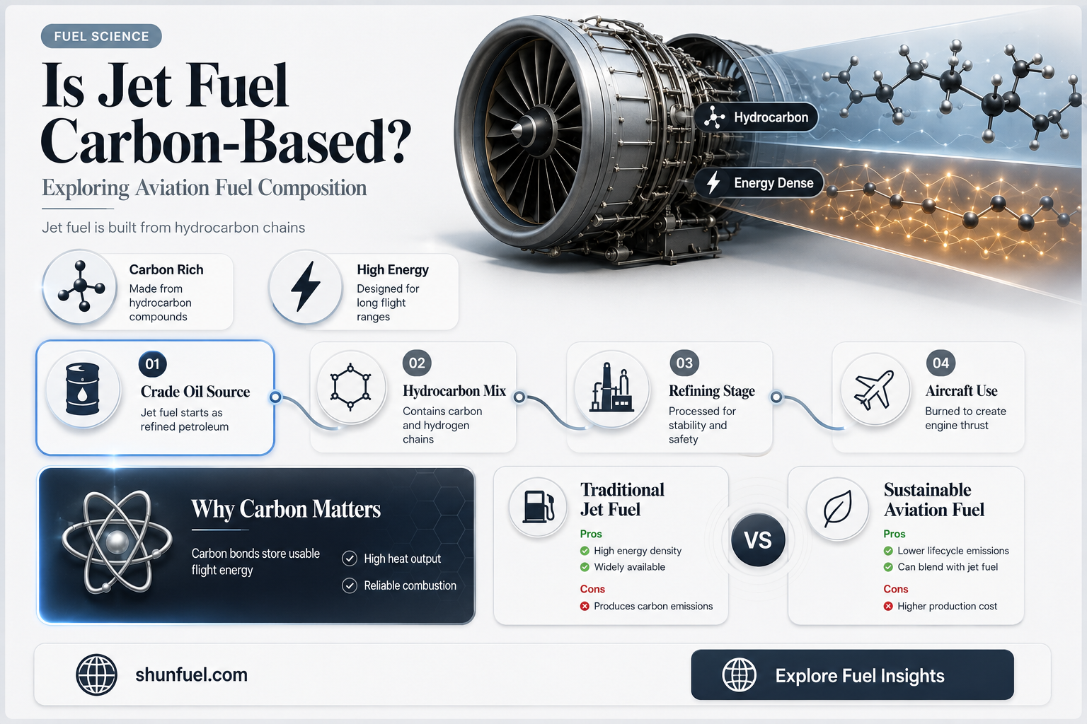 are jet fuel carbon based