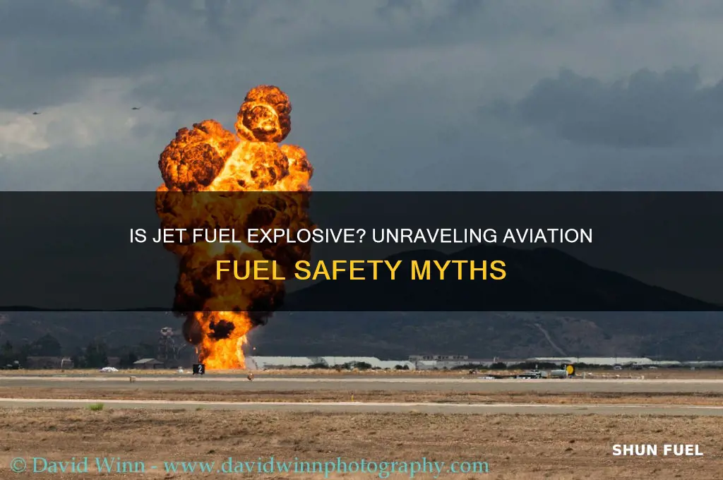 is jet fuel explosive