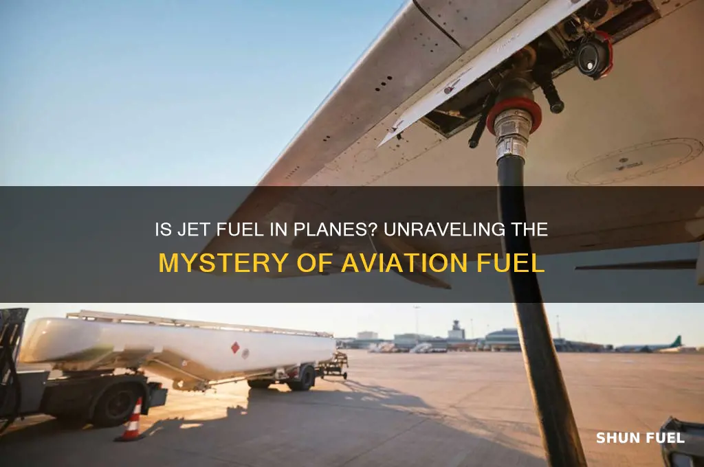 is jet fuel in planes