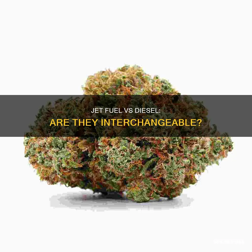 is jet fuel interchaangable with diesel fuel