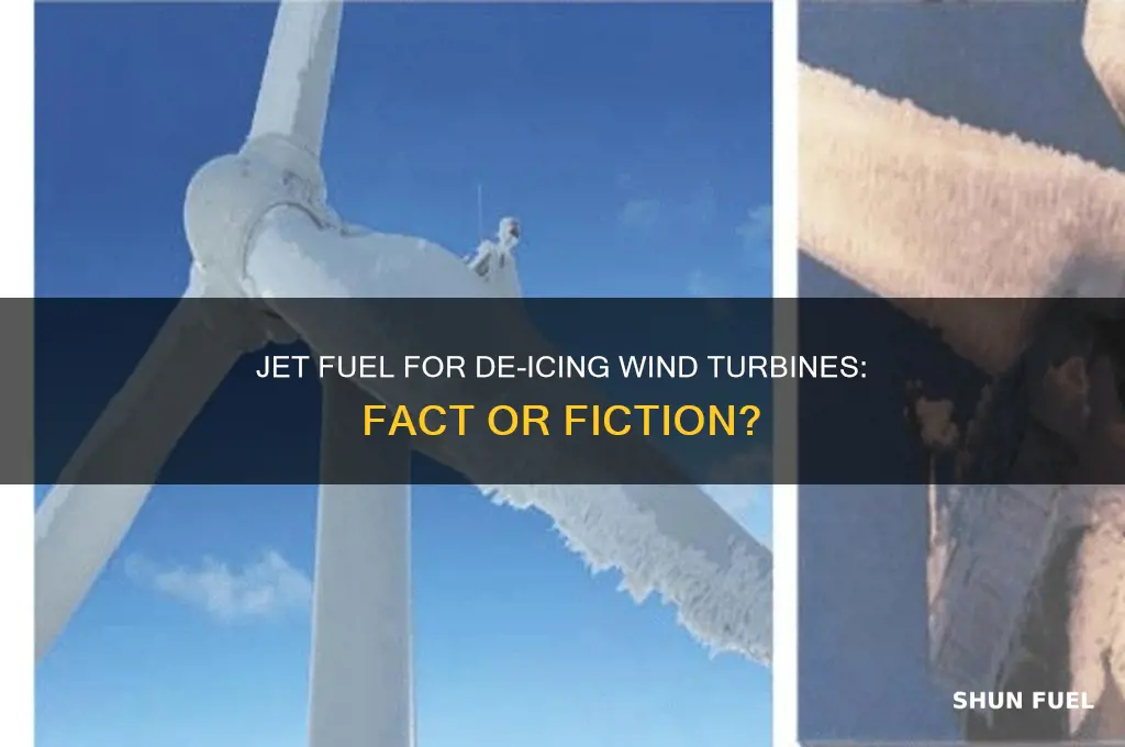 is jet fuel used to de-ice wind turbines
