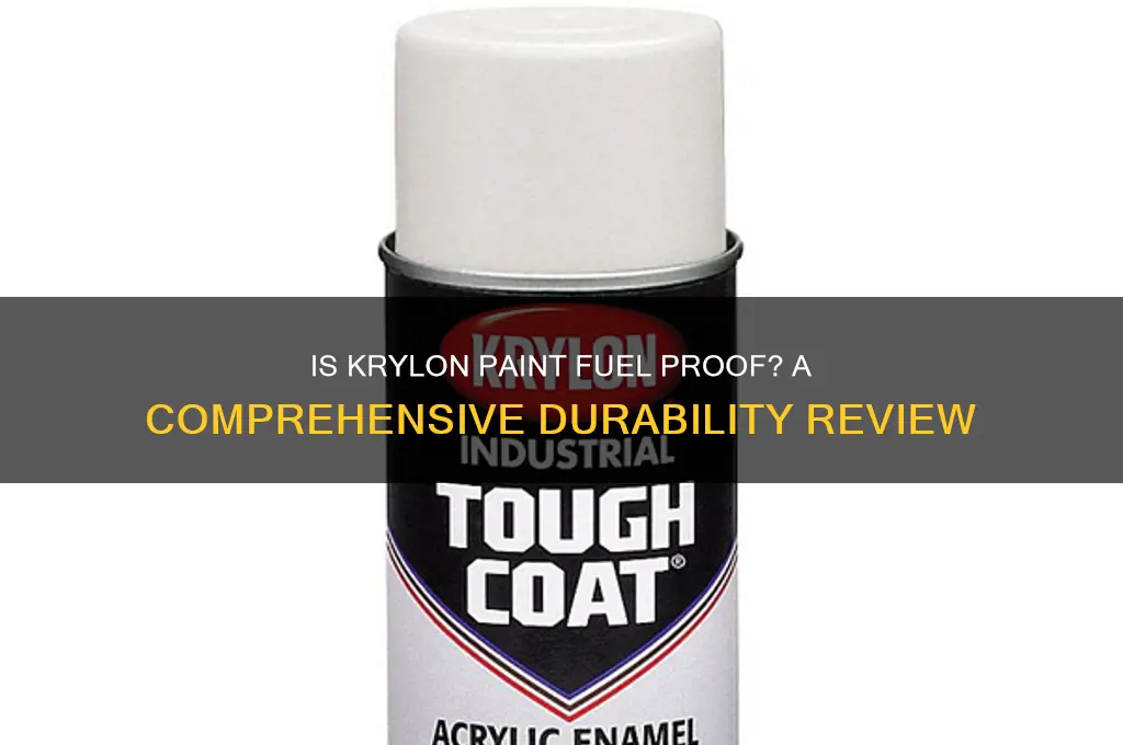 is krylon paint fuel proof