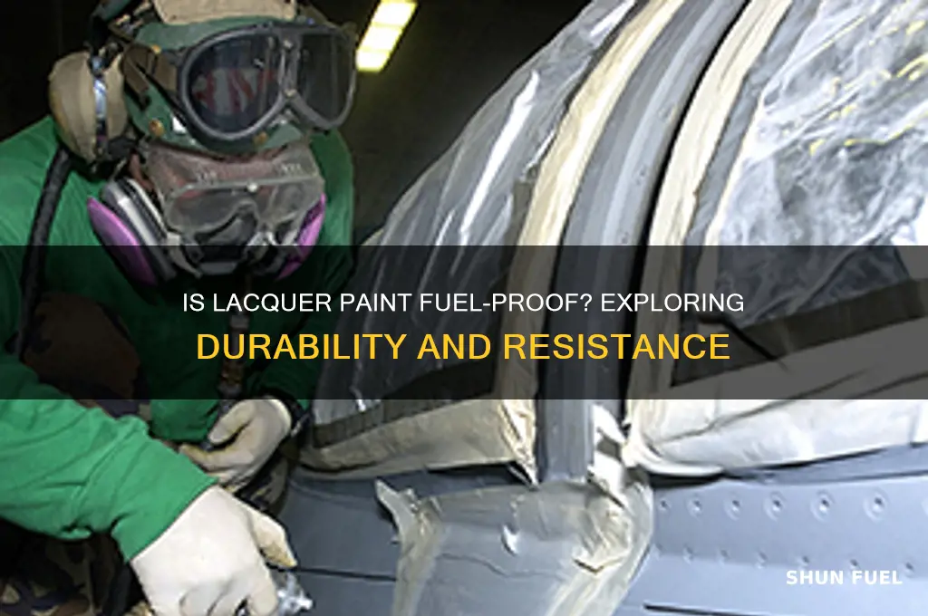 is lacquer paint fuel proof