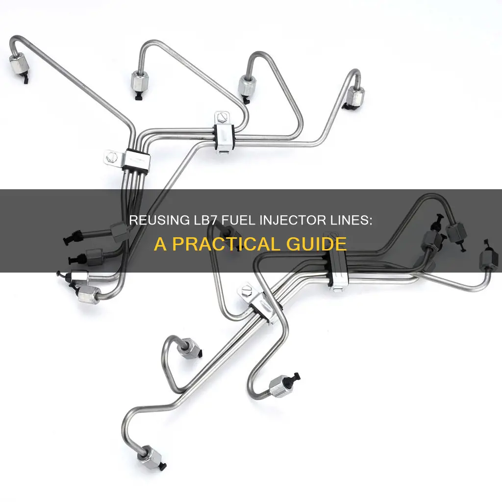 is lb7 fuel injector lines reusable