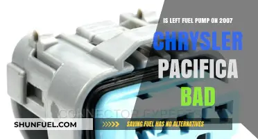 Is Your 2007 Chrysler Pacifica's Left Fuel Pump Failing?