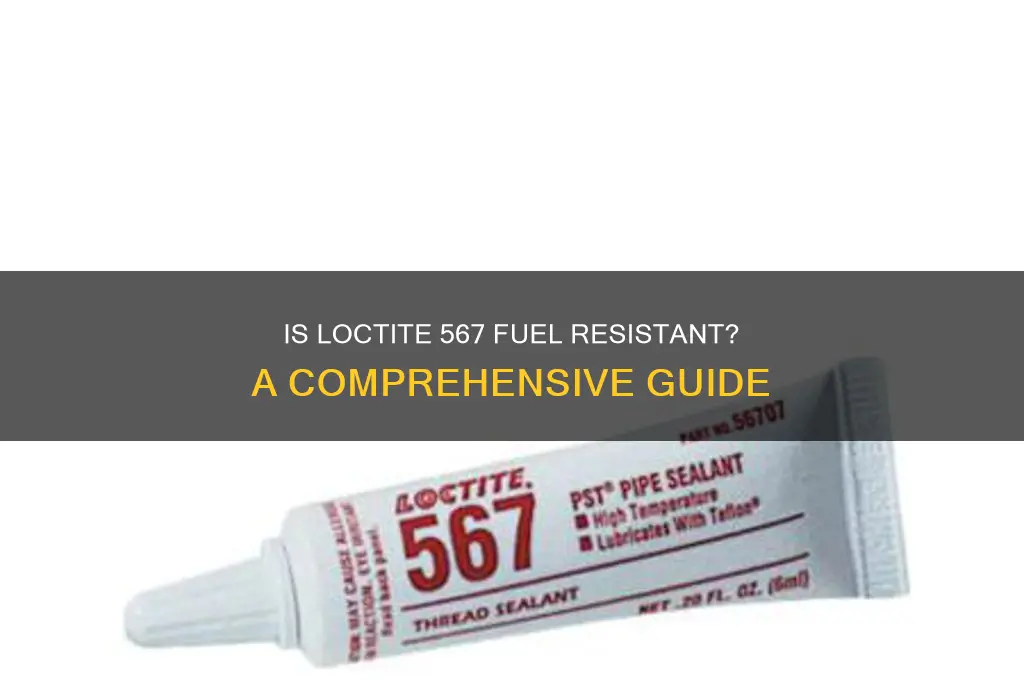 is locktite 567 fuel resistant