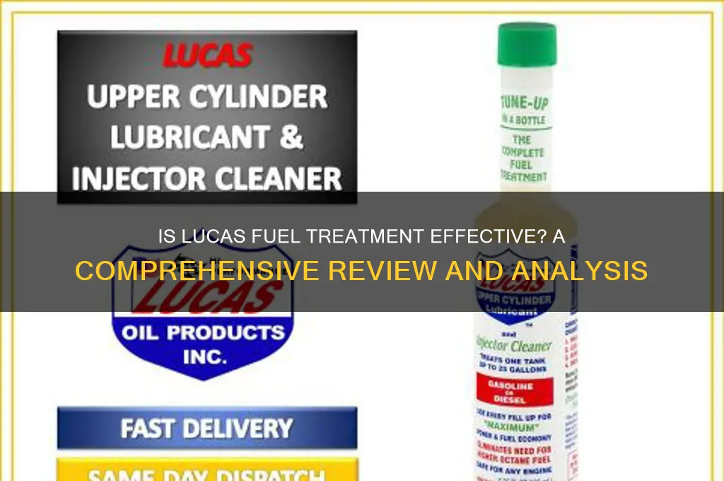 is lucas fuel treatment good