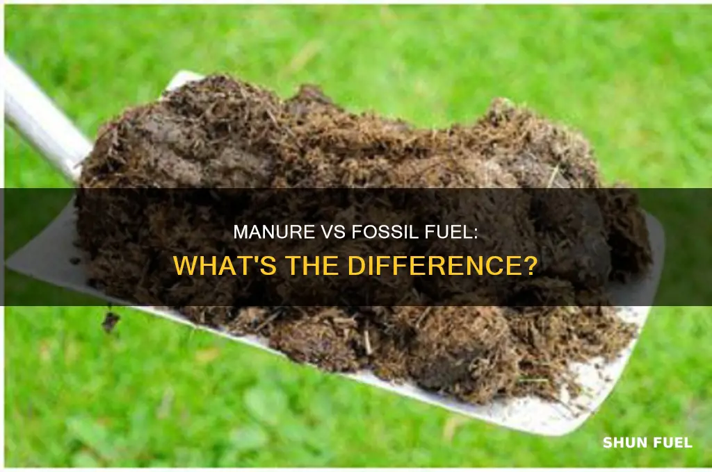 is manure a fossil fuel