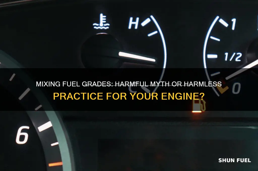 is mixing fuel grades bad