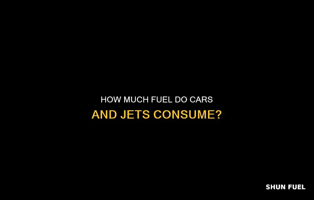 is more jet fuel or car fuel used