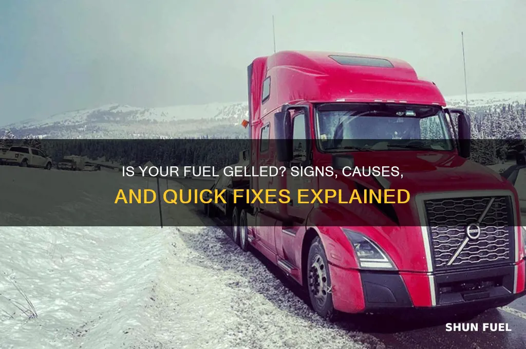 is my fuel gelled