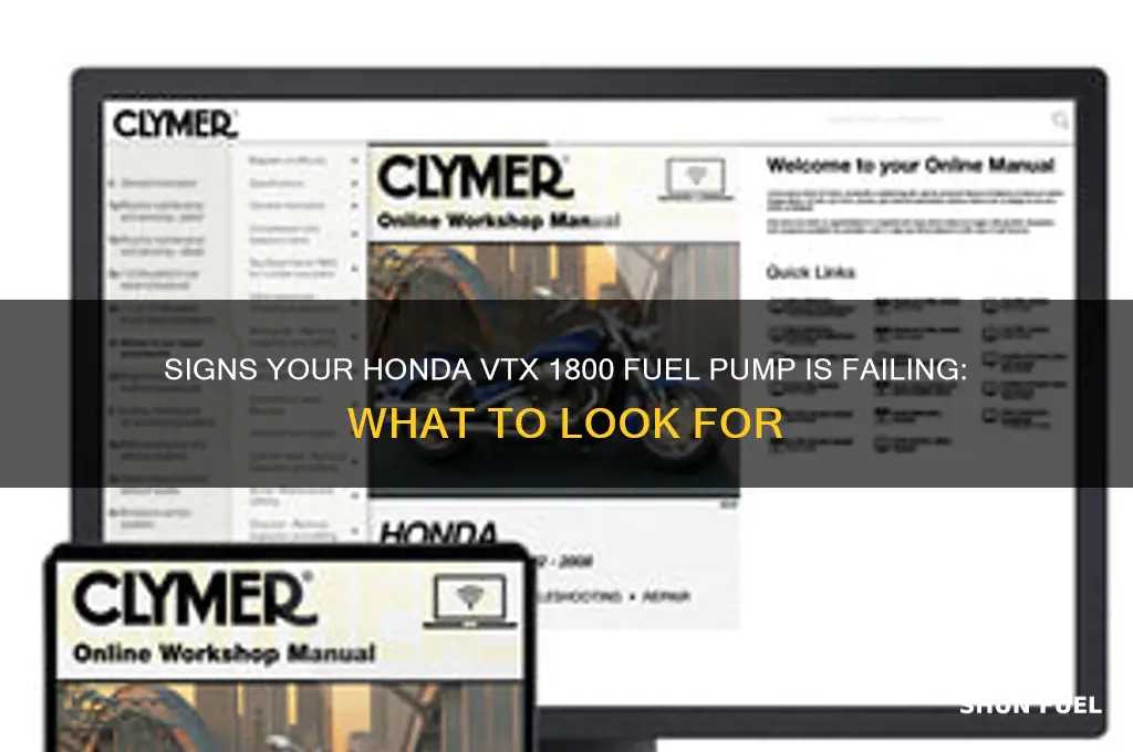 is my honda vtx 1800 fuel pump going out
