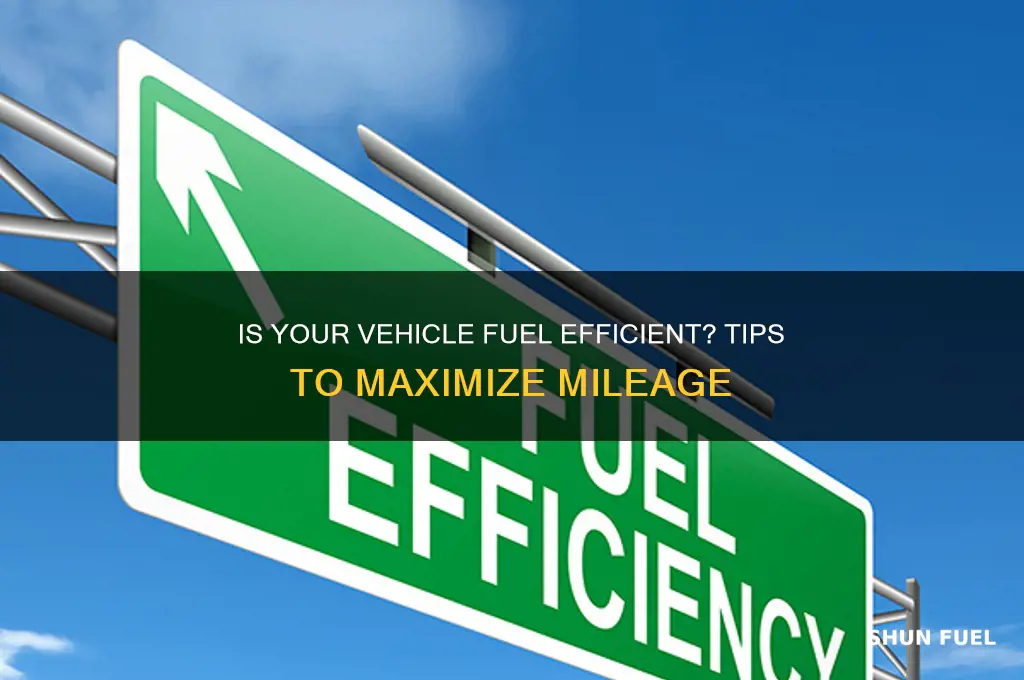 is my vehicle fuel efficient