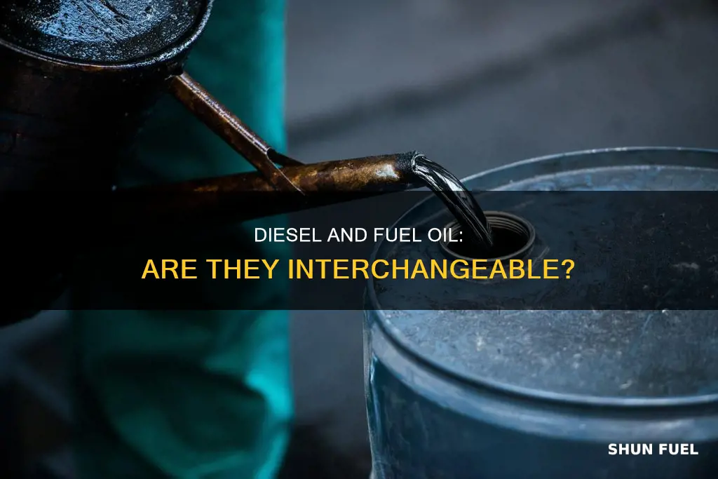 is non hwy diesel and fuel oil the same