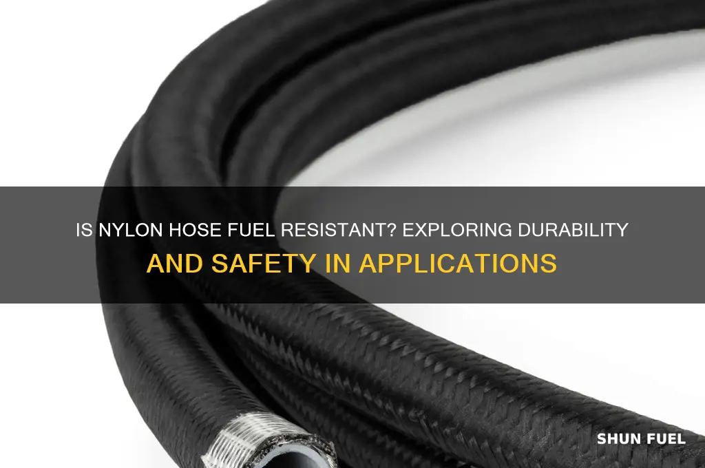 is nylon hose fuel resistant