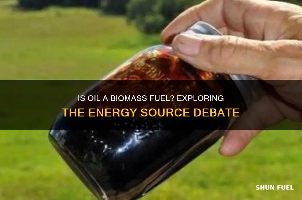 is oil a biomass fuel