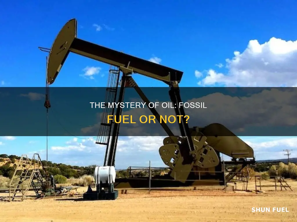 is oil really a fossil fuel