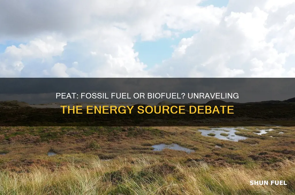 is peat a fossil fuel or biofuel