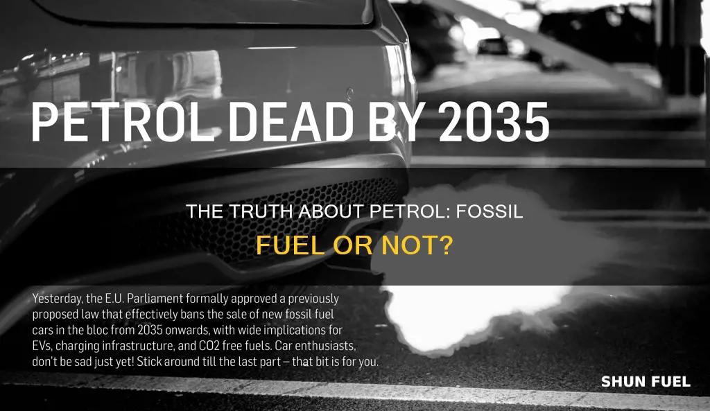 is petrol a fossil fuel