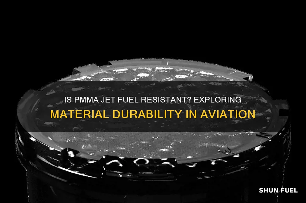 is pmma jet fuel resistant