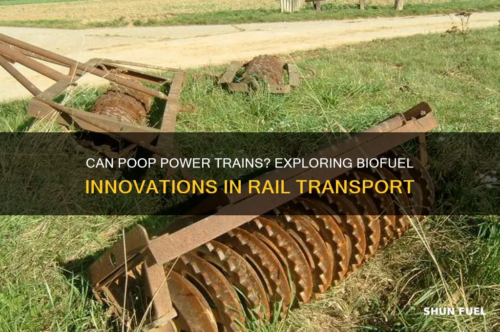 is poop used to fuel trains