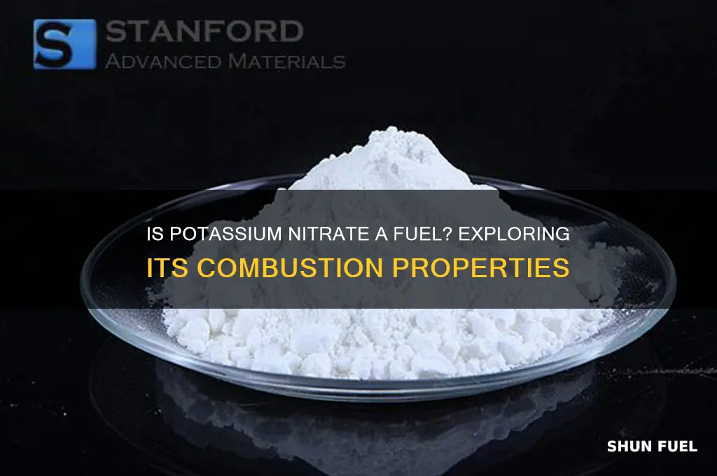 is potassium nitrate a fuel