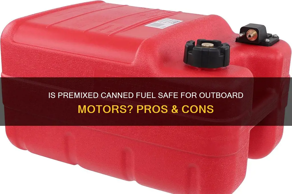 is premixed canned fuel ok for outboard motors