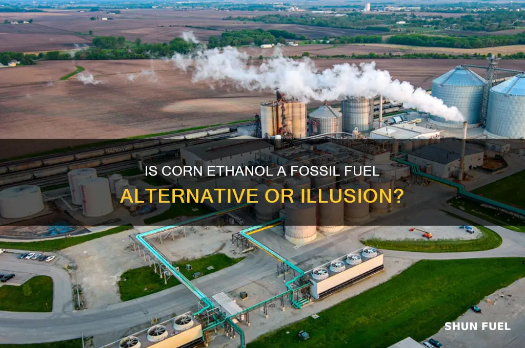 is producing ethanol from corn an example of fossil fuel